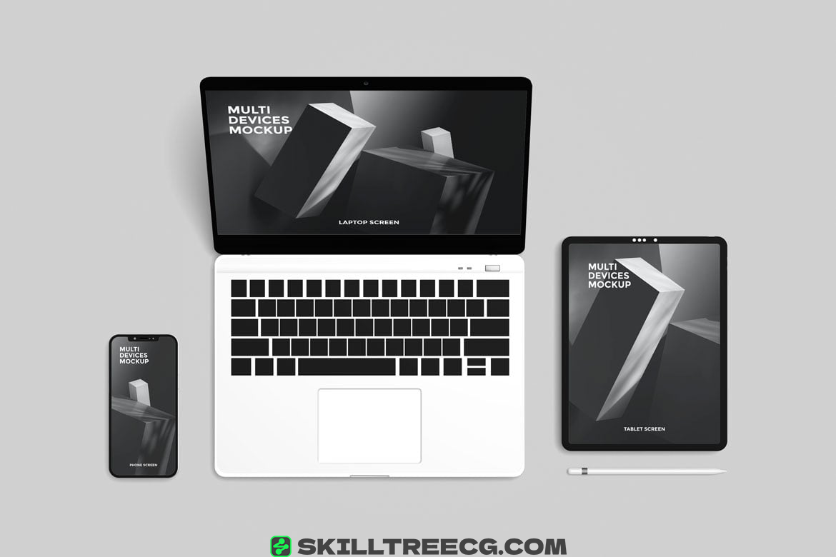 图片[4]-Multi device mockup Phone, Laptop and Tablet（370088）-技能树